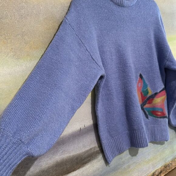 ZARA Knitwear Fancy Collection Winter Collection Butterfly Sweater Ladies - Picture 4 of 9